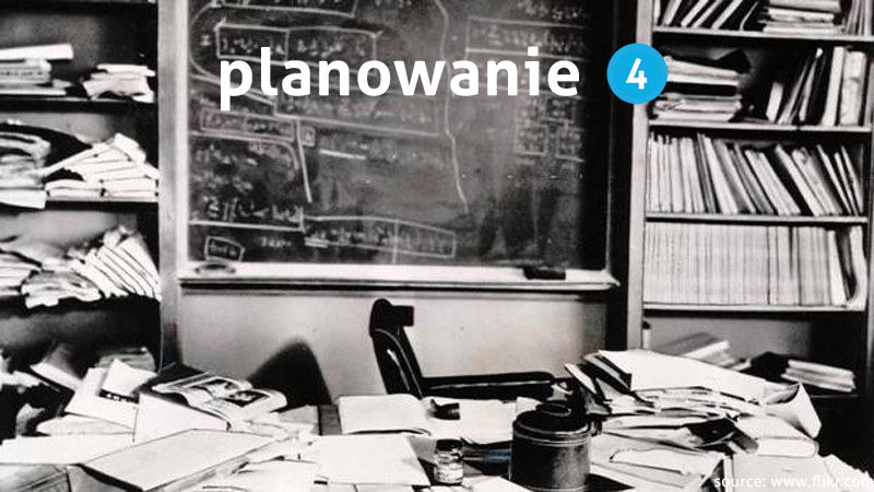 Zabalaganione biurko, planowanie 4